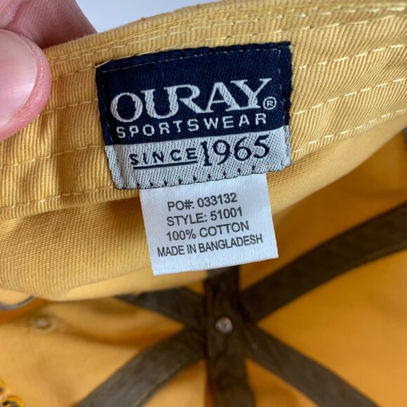 Wyoming Cowboys NCAA Yellow Gold Ouray Relaxed Fit Strapback Adjustable Hat - Picture 5 of 5